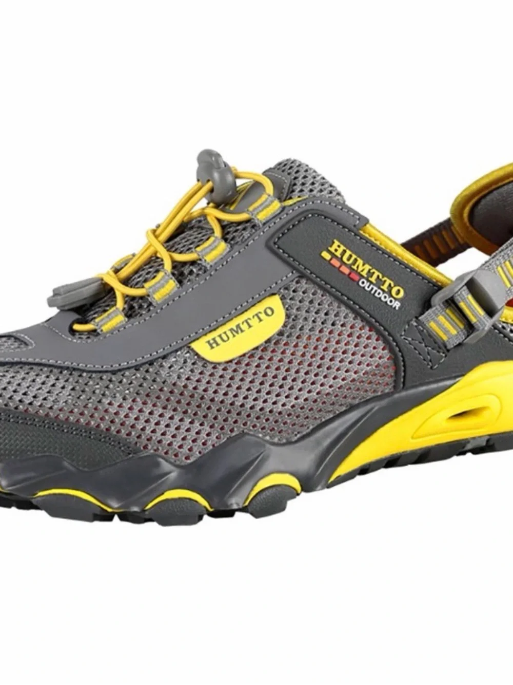 Men's Gray and Yellow Amphibious Outdoor Sandals